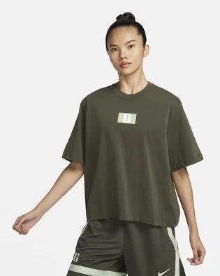 Футболка жіноча Nike Sabrina Boxy Basketball Tee Olive FJ2701-325