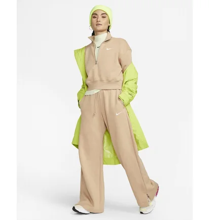 Штани жіночі Nike Sportswear Phoenix Fleece Wide Beige Dq5615-200