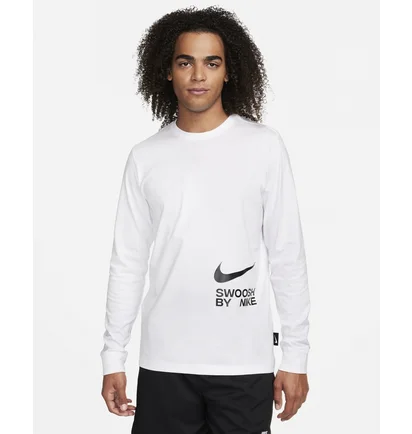Лонгслів чоловічий Nike Sportswear Long-Sleeve T-Shirt White FJ1119-100