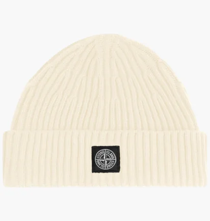 Шапка мужская Stone Island With Compass Patch Beige K2S15N100002-S00C3-V0093