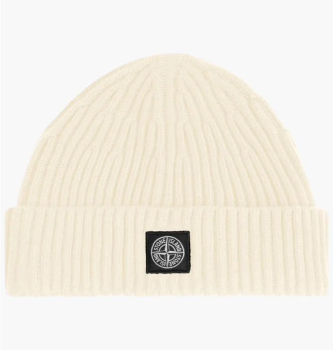 Шапка мужская Stone Island With Compass Patch Beige K2S15N100002-S00C3-V0093