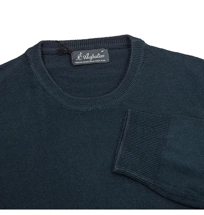 Свитшот мужской AUSTRALIAN Sweater Merinos Crewneck Blue LSUMA0010-061