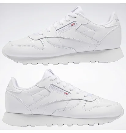 Кросівки дитячі Reebok Classic Leather Shoes - Grade School White Gz6097