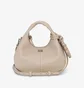 Сумка жіноча GANNI Light Grey Mini Hobo Bag Beige A6978