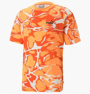 Футболка мужская Nike Clementine Summer Splash Aop T-Shirt Camo/Orange 677096-46