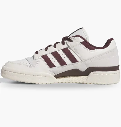 Кроссовки мужские Adidas Forum Low Cl White/Bordo JQ0206