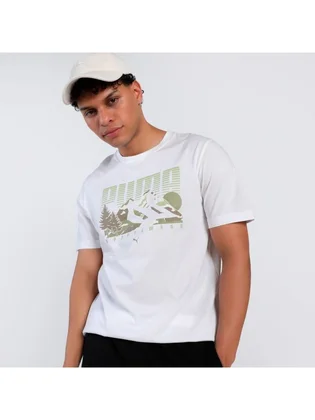 Футболка чоловіча Puma Graphics Mountain White 684828-02