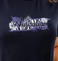 Футболка женская AUSTRALIAN Logo Flowers Tee Jersey V Black LSDTS0027-200