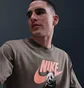Футболка мужская Nike Nsw Tee Fw Mbr Cnct Fa25 Brown HQ9244-289