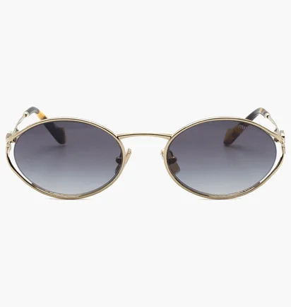 Солнцезащитные очки женские MIU MIU Grey/Gold 52YS-ZVN5D1-54
