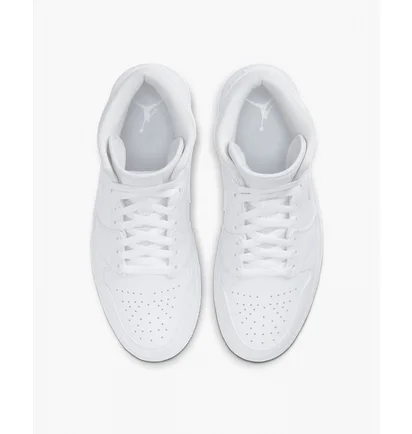 Кроссовки мужские Air Jordan 1 Mid White 554724-130