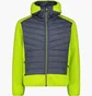 Куртка чоловіча CMP Jacket Hybrid Fix Hood Grid Po Blue/Green 34P1817-U911