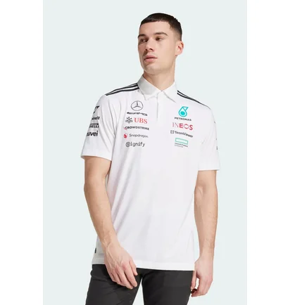 Футболка чоловіча Adidas Mercedes - Amg Petronas Formula One Team White JW0586