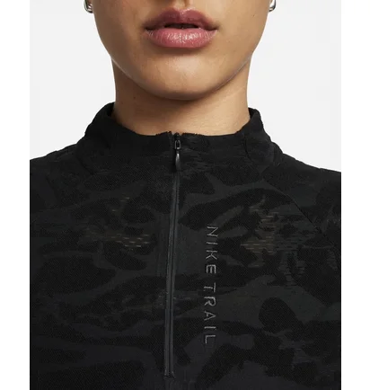 Лонгслів жіночий Nike 1/4 Dri-Fit Trail Black FB7637-010