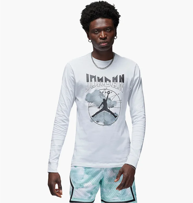 Лонгслив мужской Air Jordan T-Shirt Sport White FD7004-100