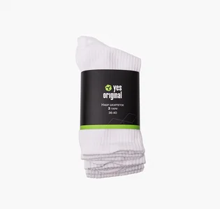 Шкарпетки унісекс yes, original (3 пари) White 100000-113