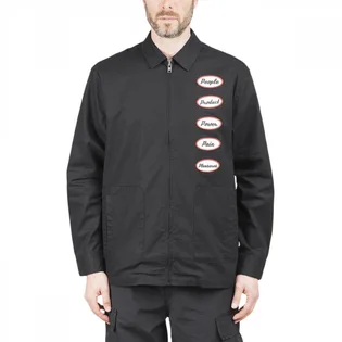 Куртка унисекс Pleasures Power Gas Station Jacket Black P21SP025-BLACK