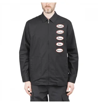 Куртка унисекс Pleasures Power Gas Station Jacket Black P21SP025-BLACK