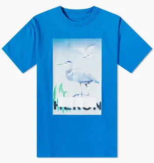 Футболка мужская Heron Preston Censored Tee Blue HMAA032S23JER0024540