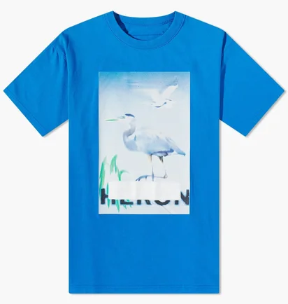 Футболка чоловіча Heron Preston Censored Tee Blue HMAA032S23JER0024540