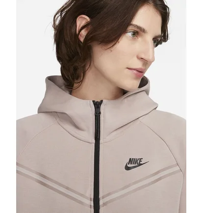 Толстовка жіноча Nike Sportswear Tech Fleece Windrunner Beige Cw4298-272