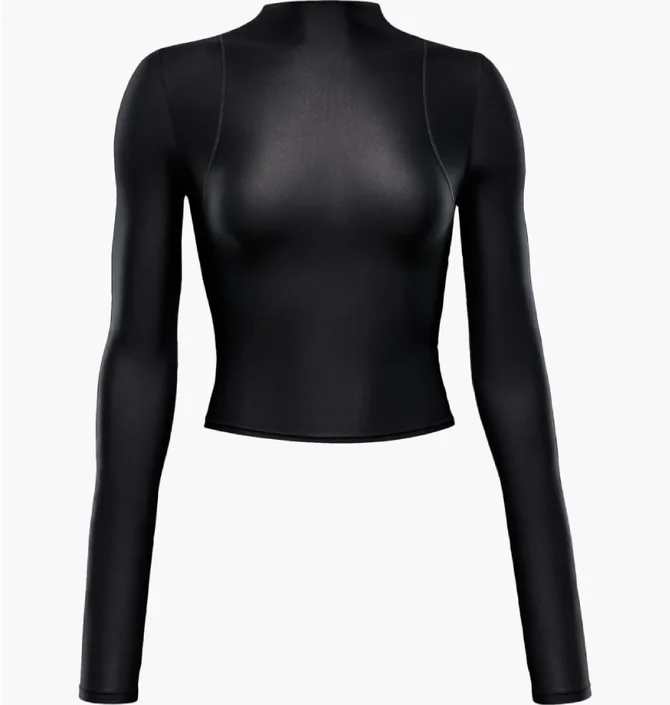 Лонгслив женский Nike Zenvy Sheer WomenS Dri-Fit Black FV7915-010