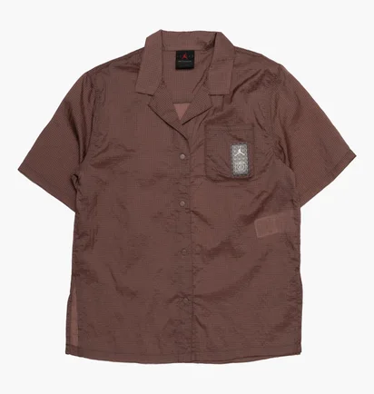 Рубашка женская Air Jordan Paris Saint-Germain Short-Sleeve Top Brown DN3467-291
