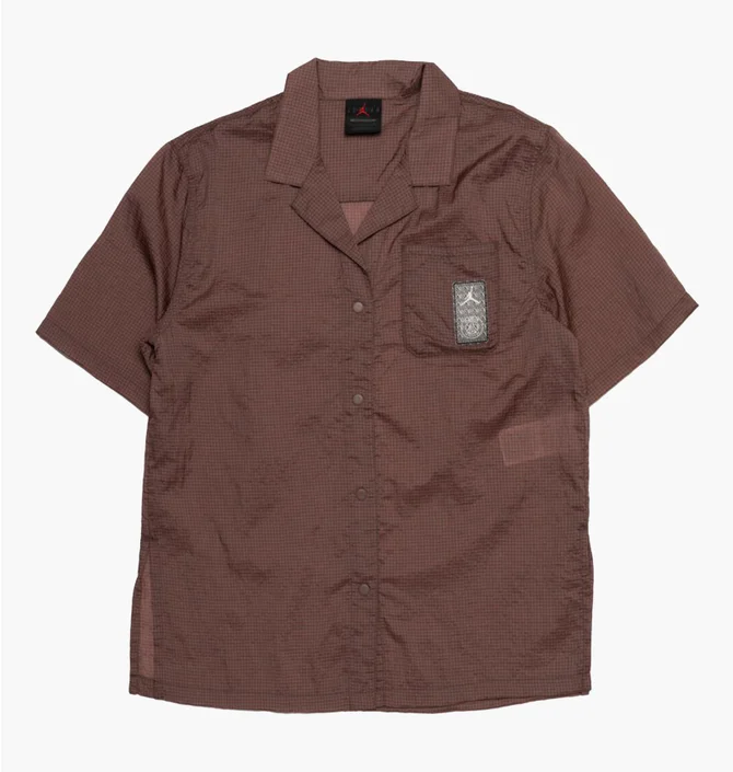Рубашка женская Air Jordan Paris Saint-Germain Short-Sleeve Top Brown DN3467-291