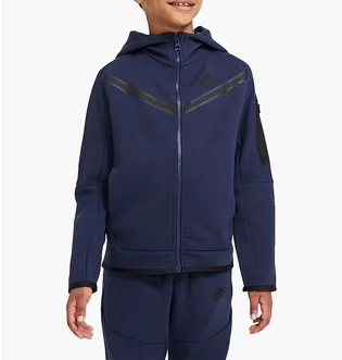 Толстовка детская Nike B Nsw Tch Flc Fz Blue CU9223-410