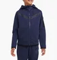 Толстовка детская Nike B Nsw Tch Flc Fz Blue CU9223-410