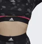 Лонгслив женский Adidas Hyperglam Cut 3-Stripes Long Sleeve Crop Top Black Hd6283