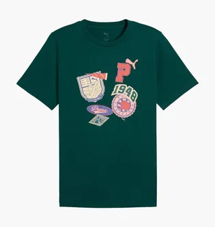 Футболка мужская Puma Sports Legacy Front Graphic Green 629627-60