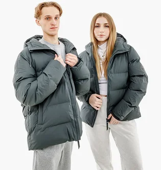 Пуховик унісекс Rains Jackets Blue 1506-SLATE