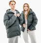 Пуховик унисекс Rains Jackets Blue 1506-SLATE