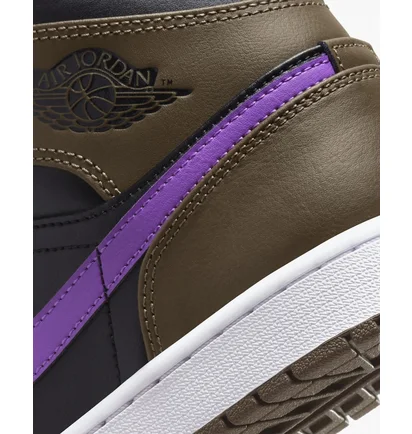 Кросівки чоловічі Air Jordan 1 Mid Black/Brown Dq8426-215