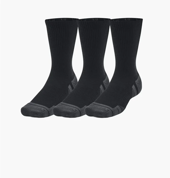 Носки Under Armour Performance Tech Crew Black (3 пары) 1379512-001