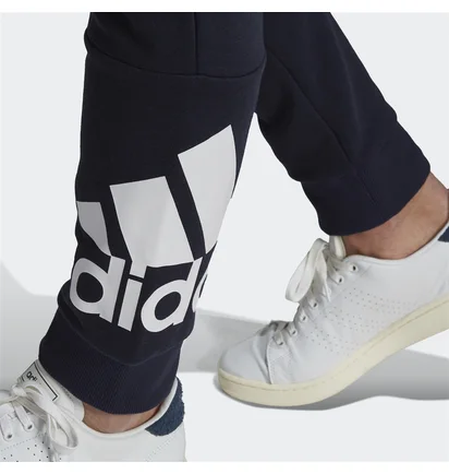 Штани чоловічі Adidas Essentials French Terry Tapered Cuff Logo Pants Black GK8979
