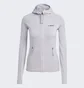 Кофта женская Adidas Terrex Tech Flooce Light Hooded Hiking Jacket Grey Ht2048