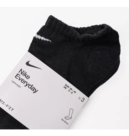 Шкарпетки унісекс Nike Everyday Twt Ns (3 пари, неутеплені) Black SX7678-010