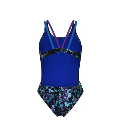 Купальник женский Arena Rockin Swimsuit Swim Tech Mult Blue 008159-889