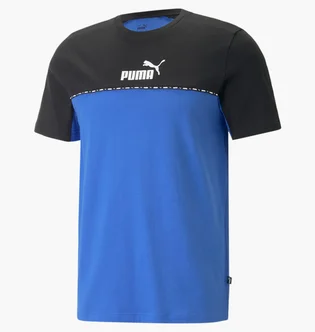Футболка чоловіча Puma Essentials Block Tape Blue/Black 673341-92