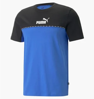 Футболка мужская Puma Essentials Block Tape Blue/Black 673341-92