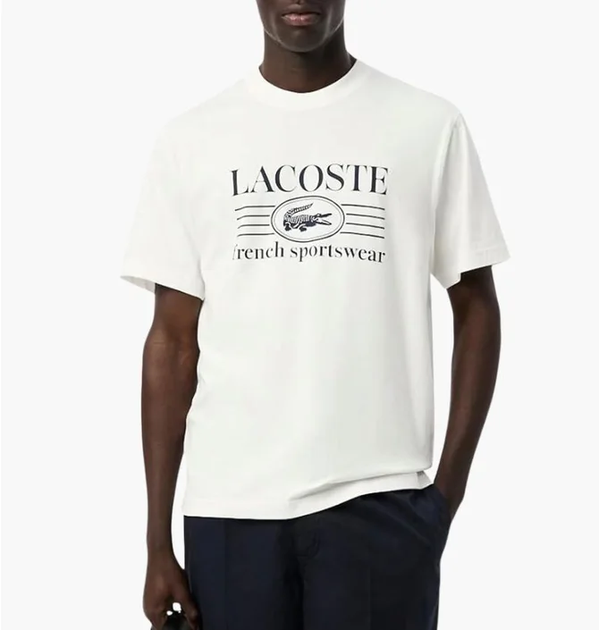 Футболка мужская Lacoste Classic Fit White TH1265-51-001