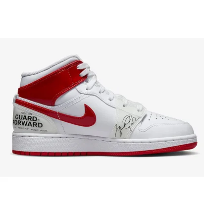 Кросівки дитячі Air Jordan 1 Mid Gs White DR6496-116