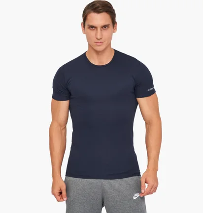 Футболка чоловіча Kappa Mezza Manica Girocollo Blue K1306-BLUNAVY