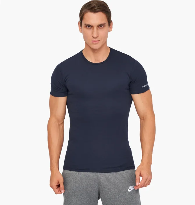 Футболка чоловіча Kappa Mezza Manica Girocollo Blue K1306-BLUNAVY