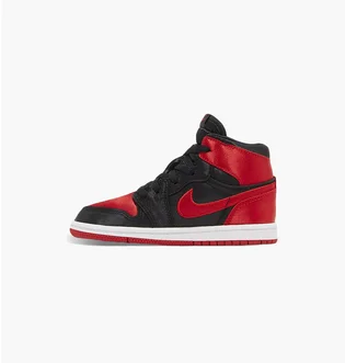 Кросівки дитячі Air Jordan 1 Retro High Og Satin Bred Black/Red FD5304-061