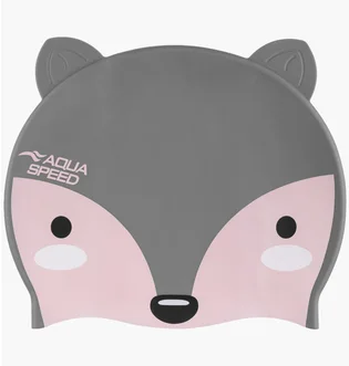 Шапочка для плавання дитяча Aqua speed Zoo Fox 9815 Grey 115-26