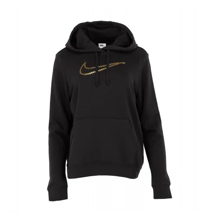 Худи женское Nike Club Fleece Shine Po Hoody Black FB8763-010