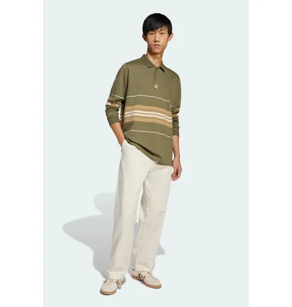 Лонгслив мужской Adidas Striped Olive JD5392